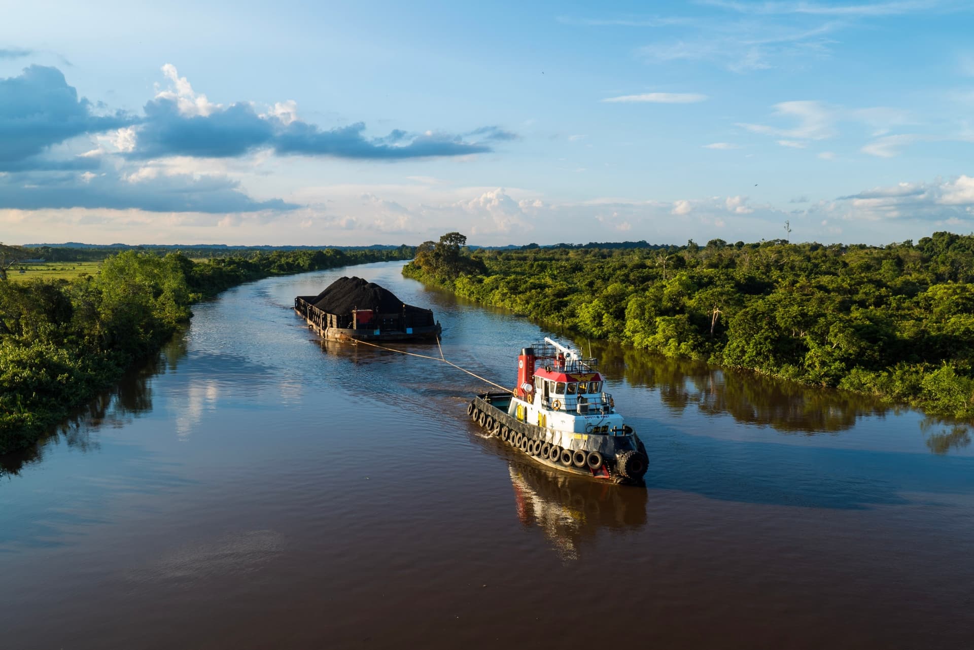 Der Mahakam-Fluss